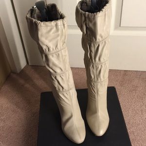 Jessica Simpson Beige Wedge Boots